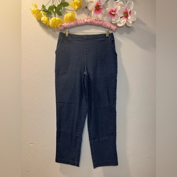 croft & barrow Denim - croft & barrow Dark Blue Straight Leg Pull-On Jeans